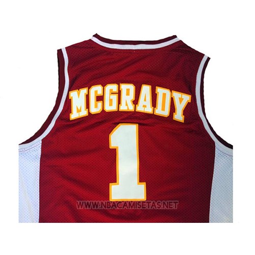 Camiseta Mountzion Tracy McGrady NO 1 Rojo